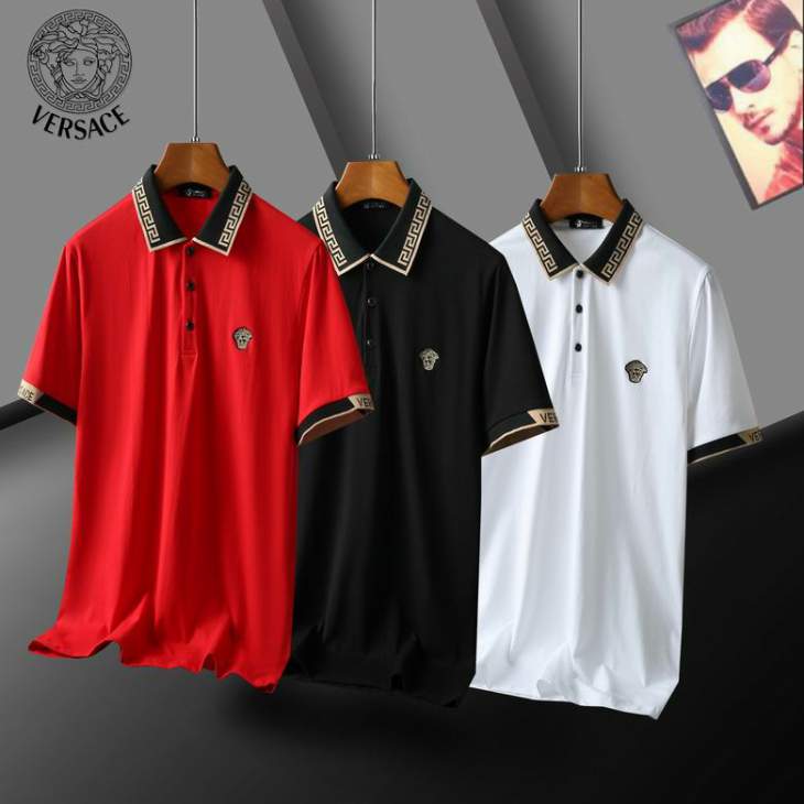 Picture of Versace Polo Shirts Short _SKUVersaceM-3XL25tn0525330